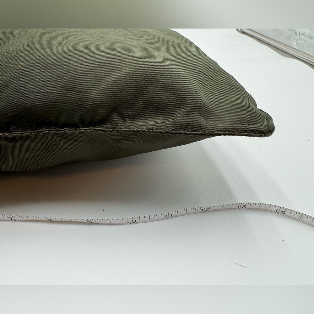 Prada - Authentic - Olive Green Canvas Tote Bag / Messenger Bag - Picture 10 of 16